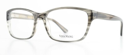 VERA WANG Brille Jacquette HN 52-16 135 23 482 Karree Grau Muster + Fendi Etui