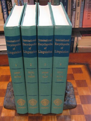 4 Vol-Complete-Oxford-International Encyclopedia of Linguistics-1992-1st Print