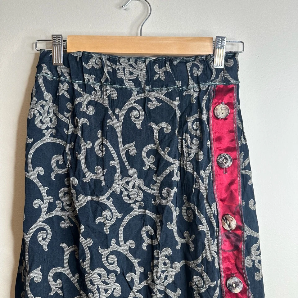 Maxi Falda De Colección Nada Combina XS/S Telas Mezcladas Boho Arte para Usar Artístico Hippie Foto 2 de 4