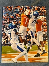 Derrick Baity Jr. Signed 8x10 with Blue Paint Pen NO COA 2 Texans