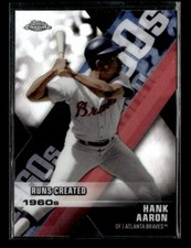 2020 Topps Chrome #DOD-4 Hank Aaron Decade of Dominance Die Cut Atlanta Braves