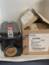 EATON 10250H665 PUSHBUTTON STATION 1 BUTTON STOP 600V SERIES A NIB