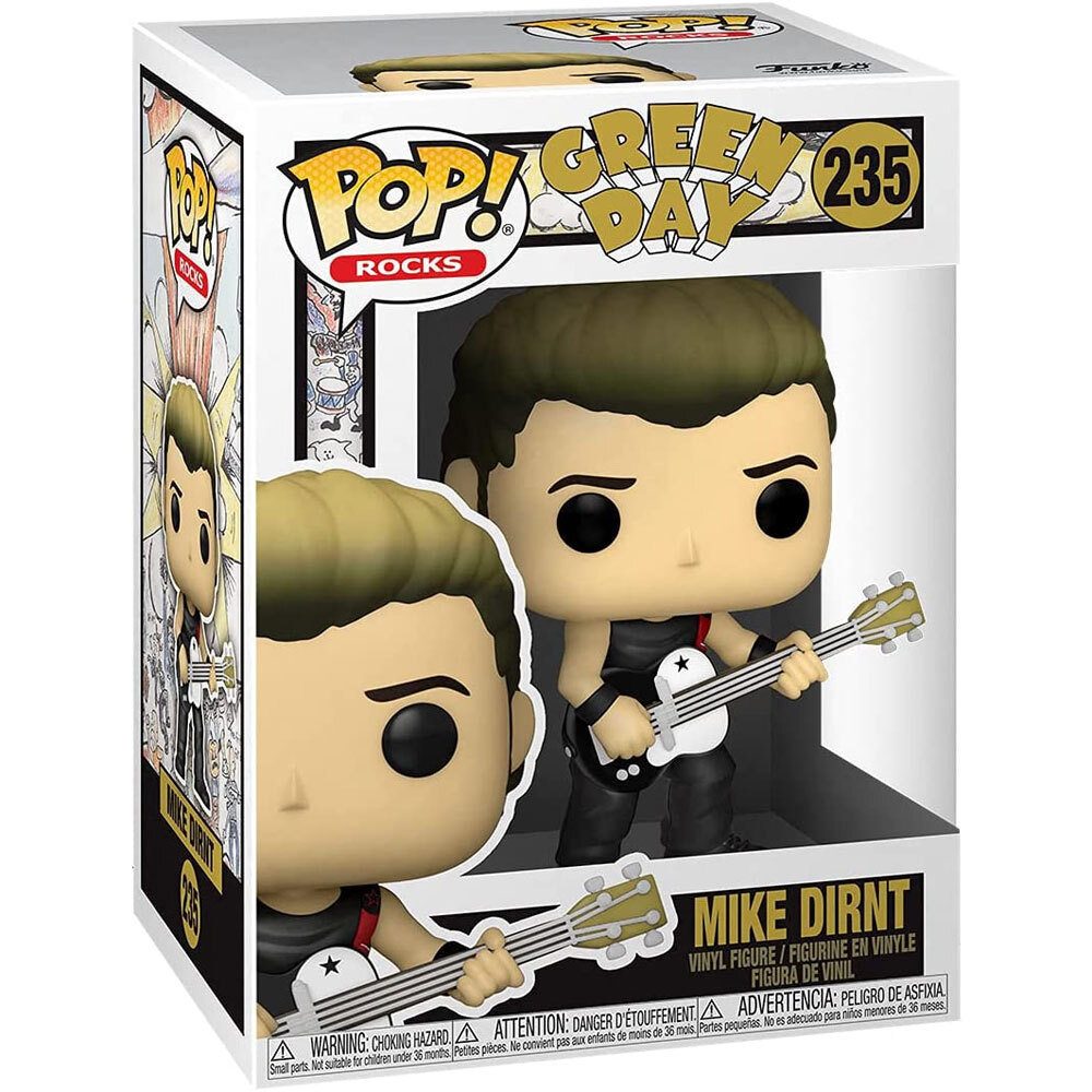 Funko Pop! Rocks - Green Day Vinyl Figure - Mike Dirnt #235 - Nm/Mint