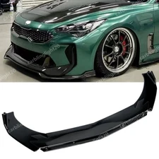 For Kia Stinger GT 2018-2022 Front Bumper Lip Splitter Spoiler Body Gloss Black