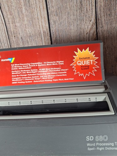 SMITH CORONA SD 660 Electric Memory Typewriter 5A-1 Dictionary Manual TESTED A+ - Picture 5 of 9