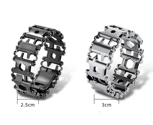 Leder Multitool Armband Wild Outdoor Ausrüstung Survival Armband Straps - Bild 14 von 28