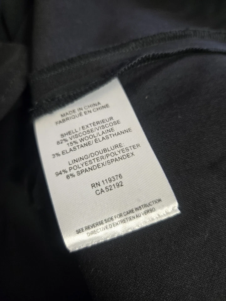 Helmut Lang Women's Size 6 Black Wool Blend Cowl Neck Sleeveless Dress EUC - Image 4 of 4