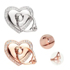 2-Pack Heart of Love 360° Rotating Finger Ring Stand Holder – Cell Phone Grip