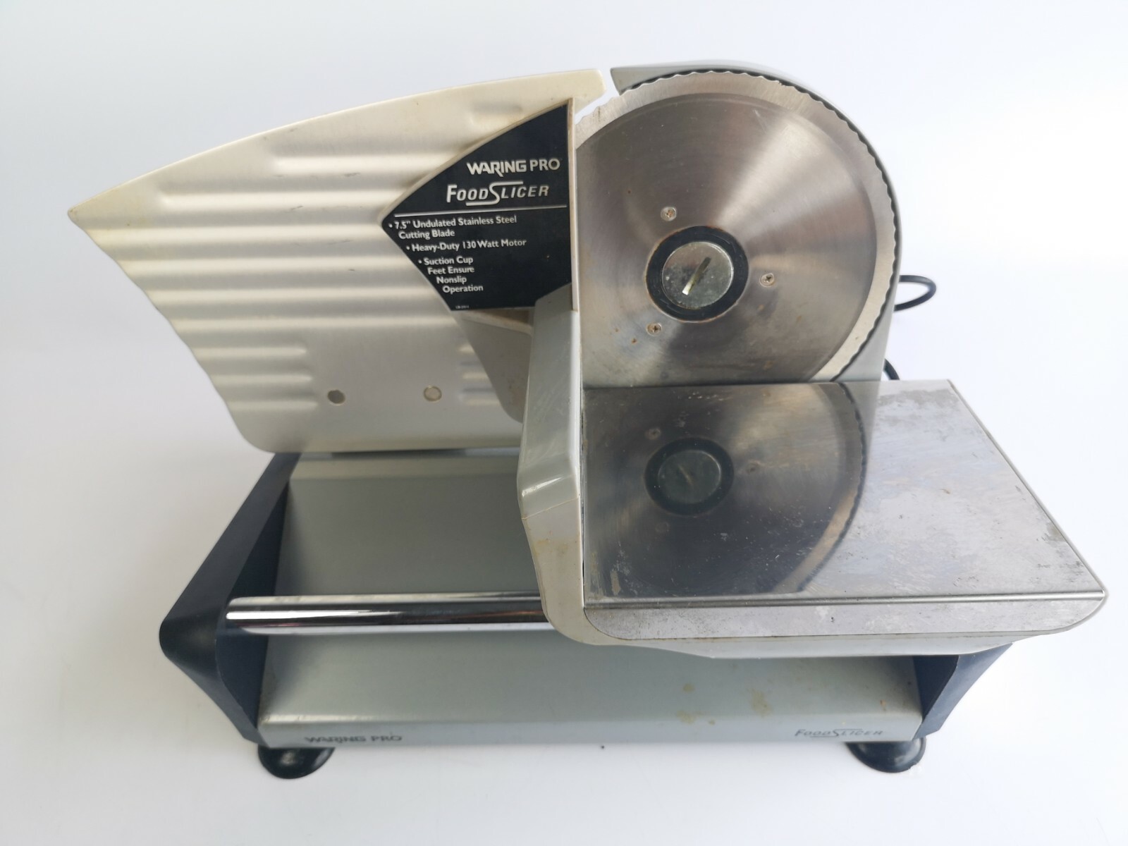 Waring Pro Electric Steel Food Meat Cheese Deli Slicer Cutter FS150 SEE