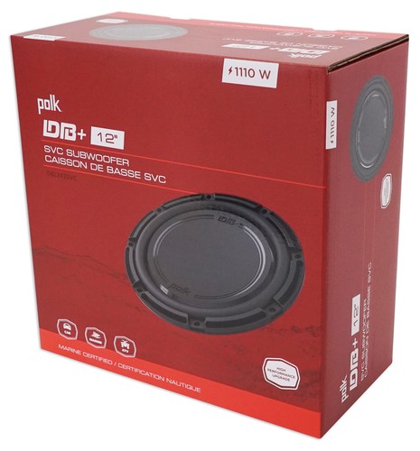 Polk Audio DB1242SVC 12” 1110 Watt Single 4-Ohm Car/Marine Audio Subwoofer Sub - Picture 10 of 10