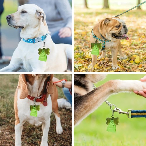 120 Scented Biodegradable Dog Poop Bags 8 rolls with Dispenser and Bag Holder - Picture 11 of 17