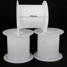  Empty Small Plastic Bobbins Spools Beads Yarns Reels Sewing Crafts Tools 