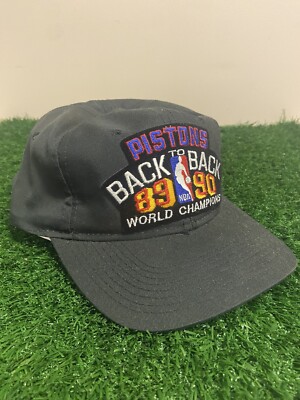 デトロイト・ピストンズ キャップ 90s Vintage Detroit Pistons Back to Back 89/90 NBA World Champions