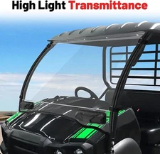 Front Vented Windshield Scratch Resistant for Kawasaki Mule SX XC LE 2020-2024