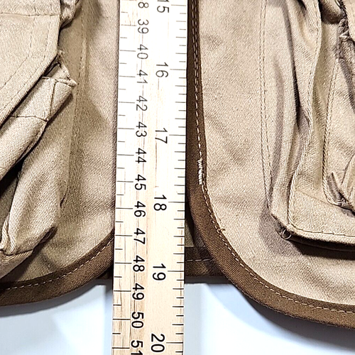 Gilet vintage Stansport pesca utility uomo M beige kaki tasche escursionismo fotografia - Foto 11 di 11