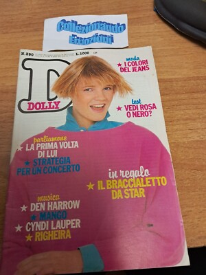 Dolly 390 1986 - Den Harrow - Cyndi Lauper - Poster Righeira - Junge George - M.J.Fox