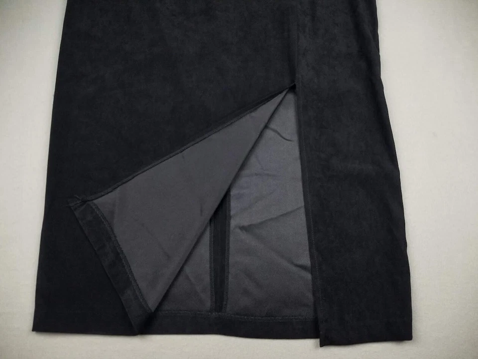 Falda Courtenay 16 Whimsigoth Hada Oscura Grunge Gótica Negra Imitación Gamuza De Colección Abertura Foto 3 de 4