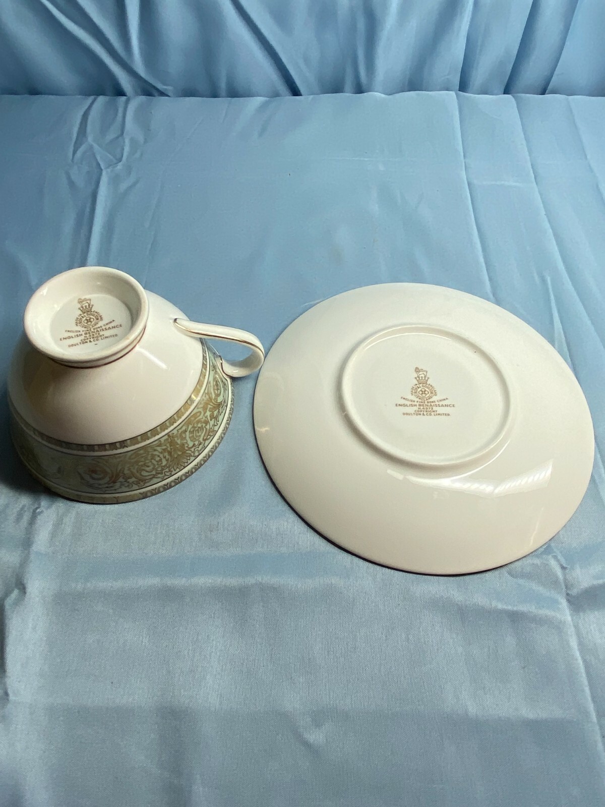 Royal Doulton Fine China English Renaissance Gold Pattern Cup And