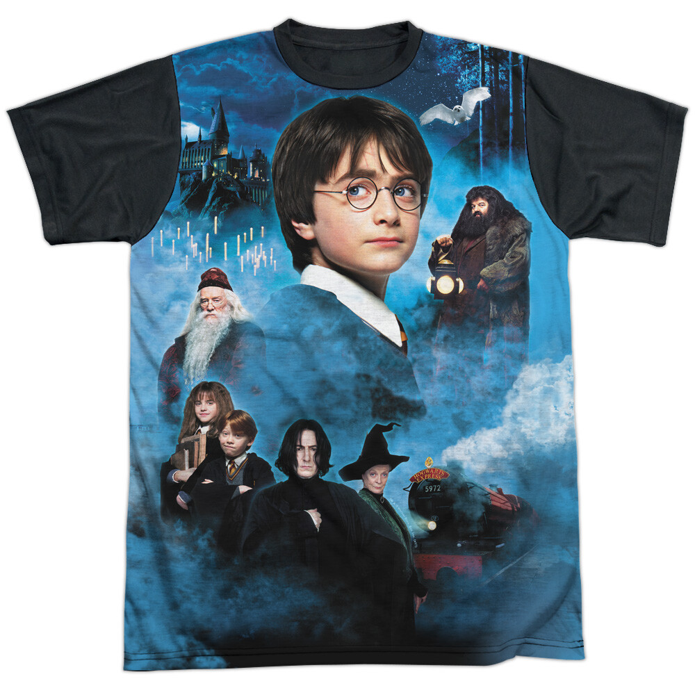 Harry Potter First Year Adult Halloween Costume T-Shirt in Black - Sizes S to 3XL  