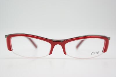 Brille exte EX20402 Rot Metallic Gold Halbrand Brillengestell eyeglasses Neu