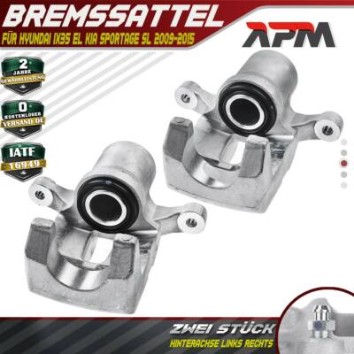2x Bremssattel Hinten L+R 34mm 10mm für Hyundai iX35 EL KIA Sportage SL 2009-15