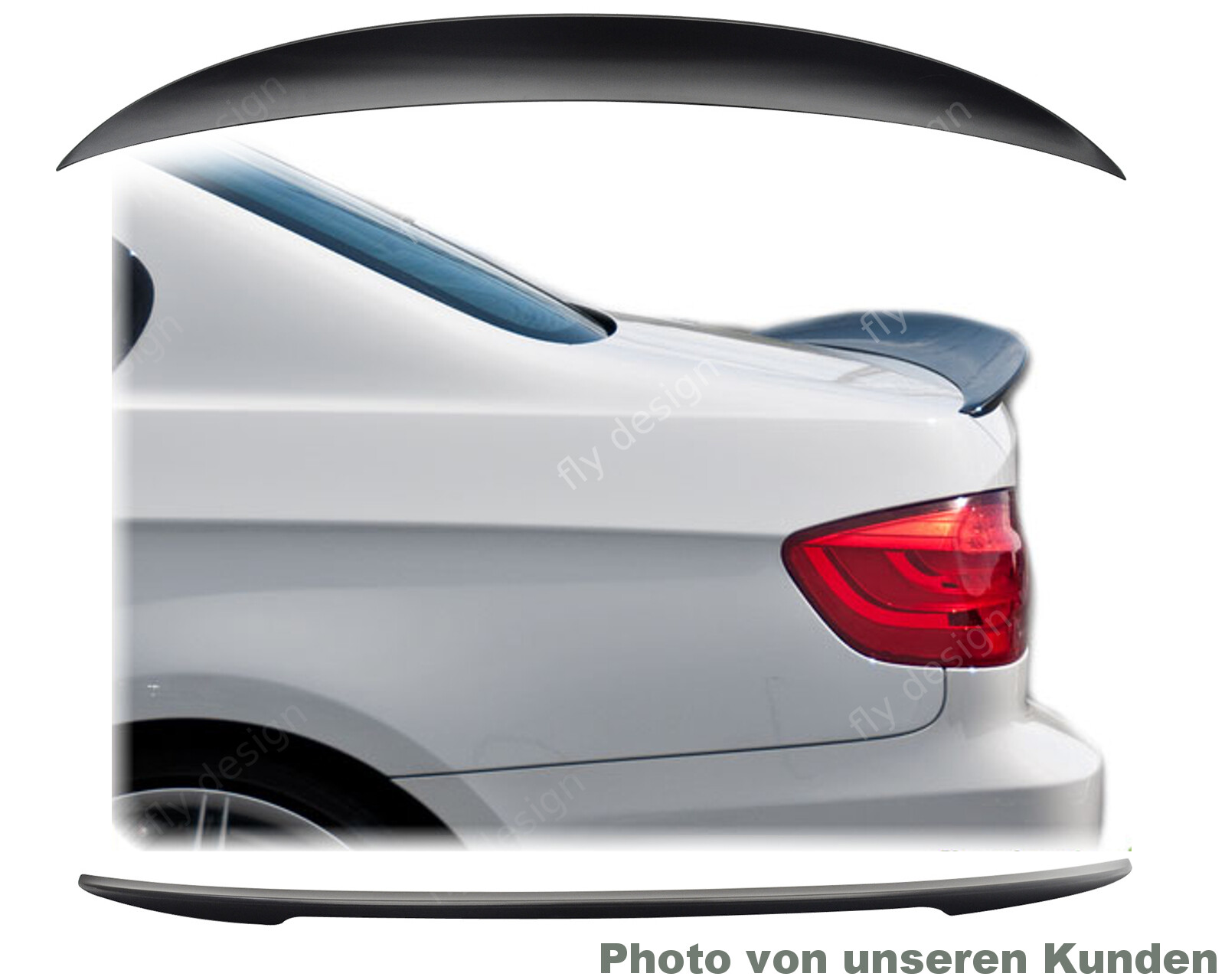 Suitable for BMW E92 Coupe, Spoiler Trunk Lip Flap Wing P-Style