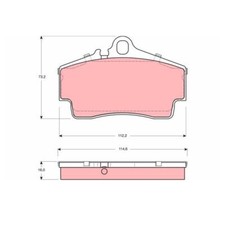 Plaquette de frein Porsche 930