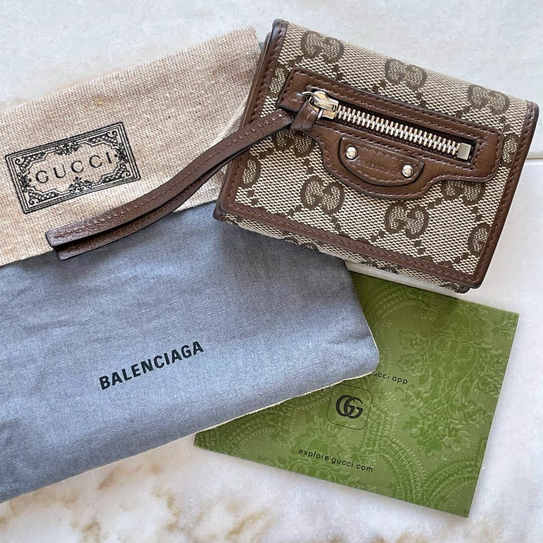 限定コラボ◆送料込【Gucci x Balenciaga】Hacker Neo Card Case GUCCI x Balenciaga Hacker Project Card Case with Storage Bag