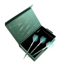 CUESOUL Green GEM Stone 19g Soft Tip Darts with Uniformity Titanium Coated