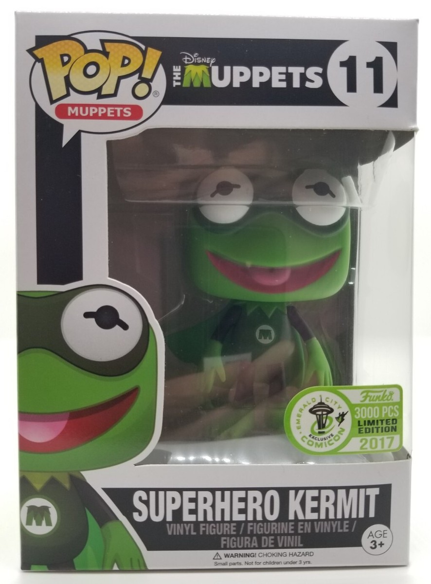Funko Pop 2017 Superhero Kermit #11 The Muppets 3000pcs ECCC