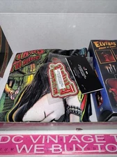 ELVIRA House Of Horrors LARGE T-SHIRT Loot Box NECA FIGURE Set HALLOWEEN Pinball