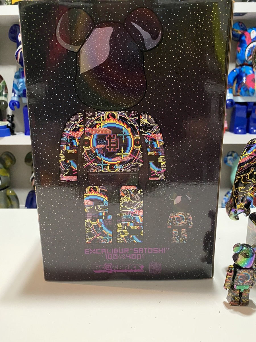 Excalibur 400% 100% Bearbrick (Satoshi Nakamoto) Be@rbrick