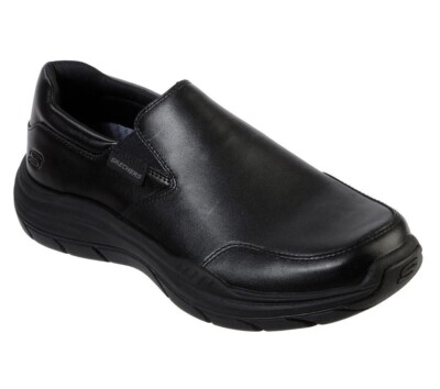 Skechers Herren Bequeme Passform Erwartet 2.0 Slipper Komfort Moc Schwarz