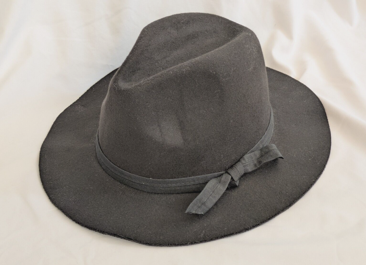 C&C California fedora 100 percent wool hat Casville Wool Felt Fedora with Pencil Roll and Embroidered Brim main image 3