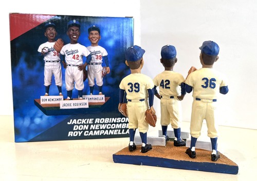 2013 Jackie Robinson Don Newcombe Roy Campanella Statue SGA ~ NOTa Bobblehead - Picture 2 of 2
