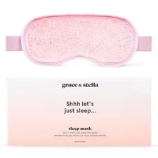 Grace & Stella Hot Cool Gel Bead Sleep Mask Tired Swollen Puffy Eyes Sealed NIB