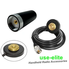 Dual Band VHF UHF Ham Mobile Radio Antenna PL259 With Magnetic Base 5M Cable