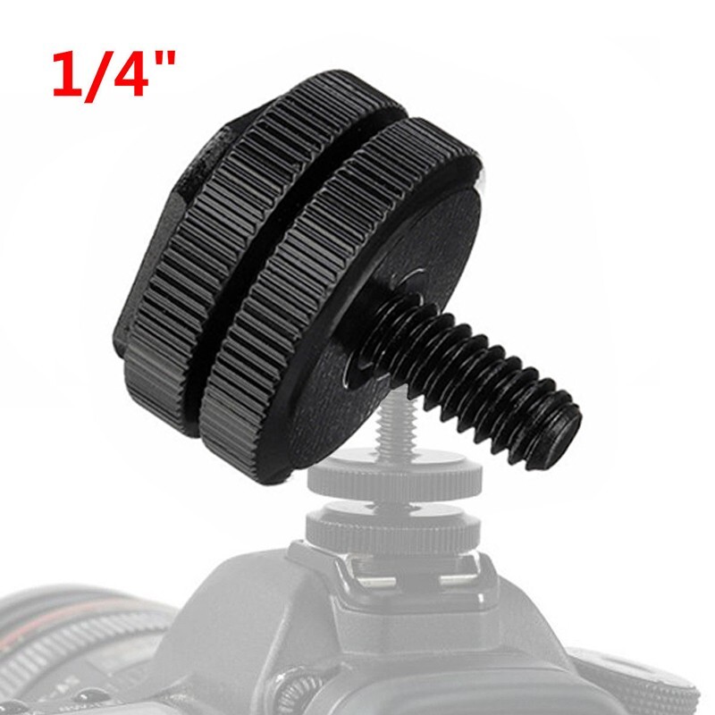 Confezione Da 1/4" Vite Di Montaggio Per Treppiede Per Fotocamera Dslr Adattatore Per Slitta Calda E Fredda Per Flash Microfono 98841938 - Foto 3