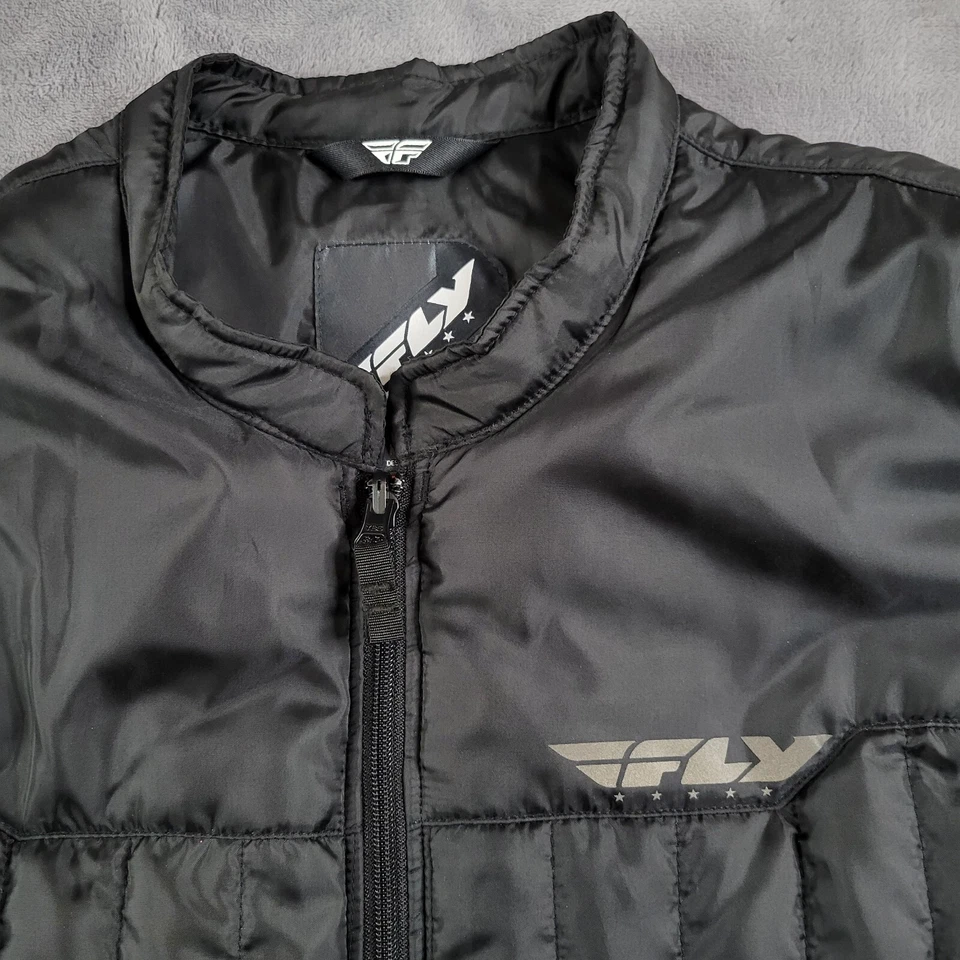 Мужской жилет FLY Racing Strata большой L черный утепленный пуховик с тепловой подкладкой - Изображение 3 из 4