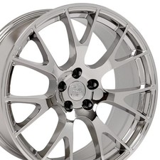 20x9 Wheel Fits Dodge Challenger Charger Hellcat Style Chrome 2528 Rim 20x9 Wheel Fits Dodge Challenger Charger Hellcat Style Chrome 2528 Rim
