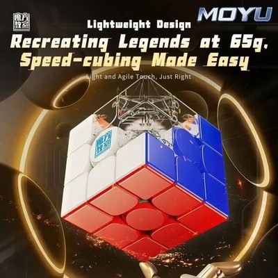 MoYu RS3M V5 3x3 Magnetic Speed Cube Stickerless Puzzle Toy 2023