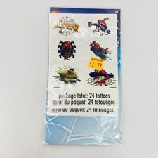 Spider-Man Spiderman Marvel Birthday Party 24 ct Temporary Tattoos Favors