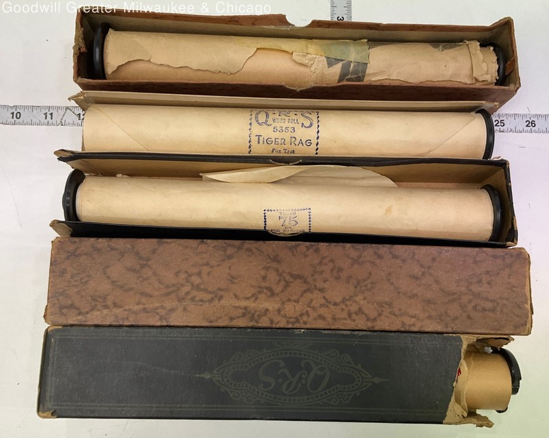 Lot of 5 Organ Sheet Music Scrolls
