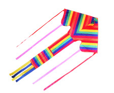Large Rainbow - Single Line Kite , Easy to Fly, Durable, Outdoor Hobby Toy