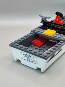LEGO City 4642 Fishing Boat Hull 28x8 Dark Bluish Gray Top w/ Stickers Partial