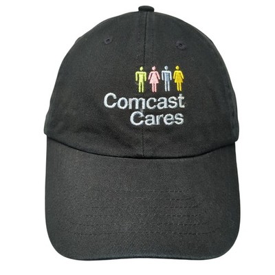 Comcast Cares Slideback Baseball Cap Black One Size 6 Panel Dorfman Pacific Co.