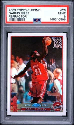 Darius Miles [Refractor] #26 2003 Topps Chrome card