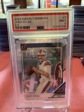 2024 Panini Clearly Donruss- Josh Allen FOTL Exclusive Cracked Ice 3/17 PSA 9 #7
