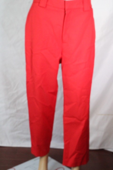 ALC Womens Red Flat front Pant Size 8 Retail $495