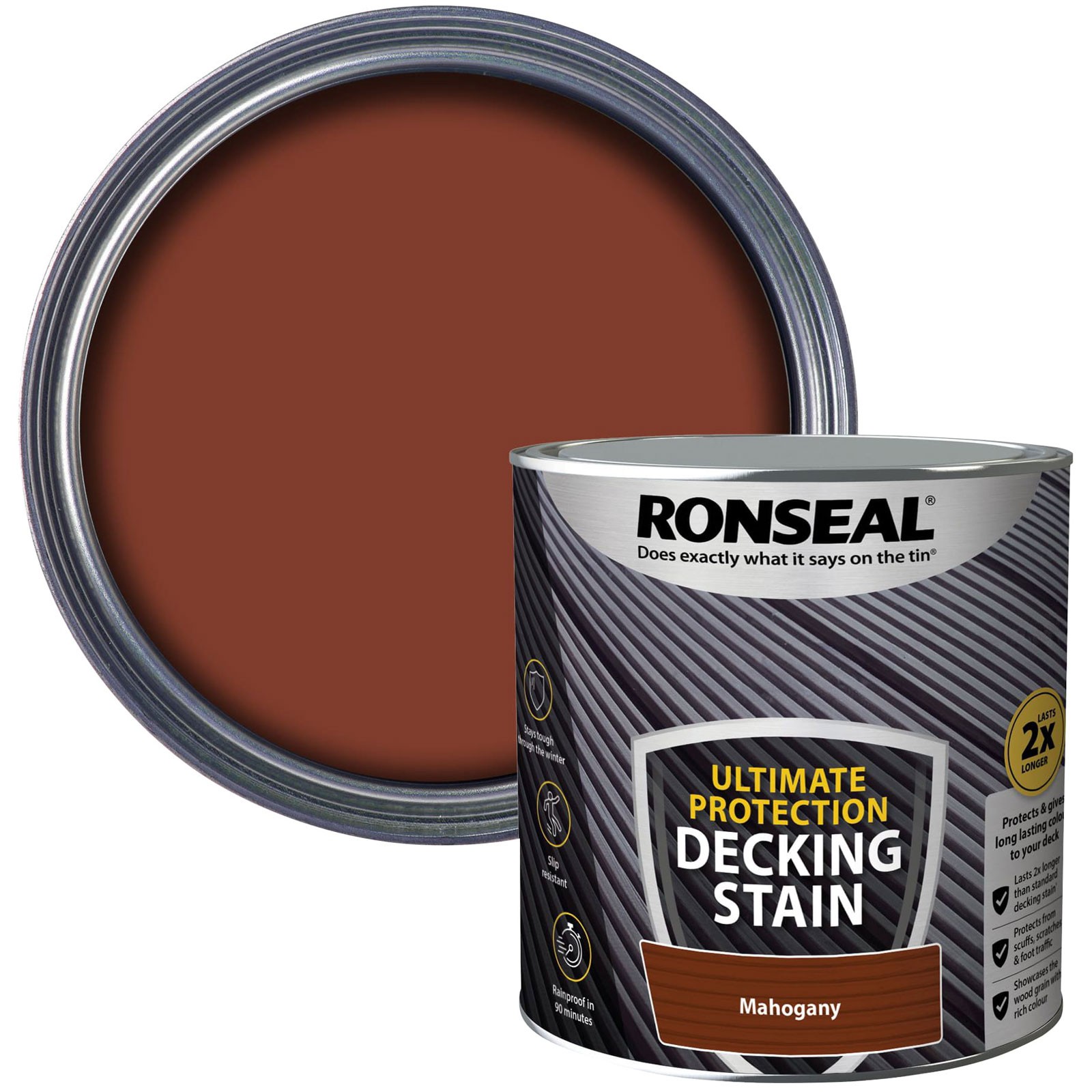 Ronseal Ultimate Protection Decking Stain Rich Mahogany 2.5 litre